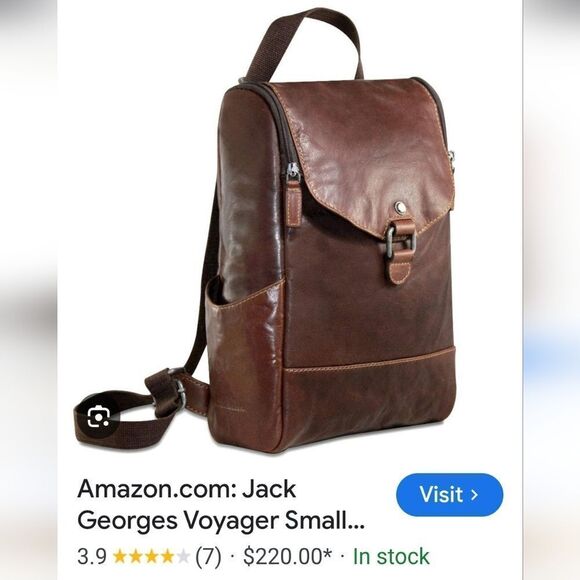Jack Georges Voyager Leather Convertible Tooled  Western Festival Bag main image 6